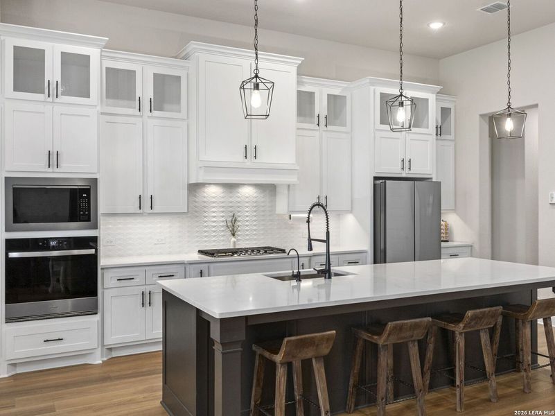 Furnished interior view inside a new home in Potranco Acres, Castroville (Image 14).