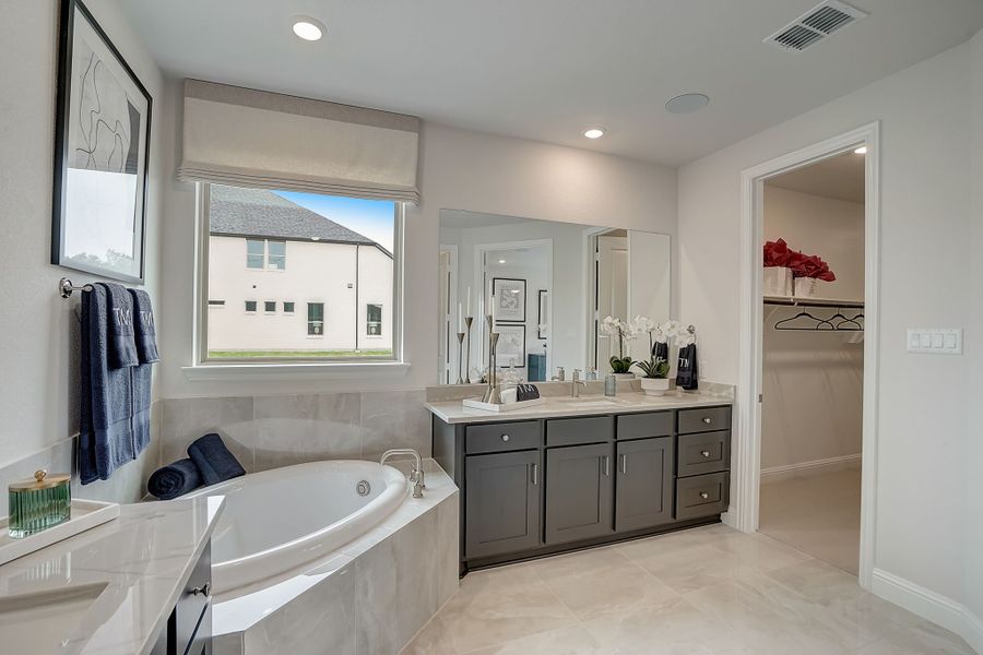 Furnished interior view inside a new home in Cross Creek Meadows, Celina (Image 24).