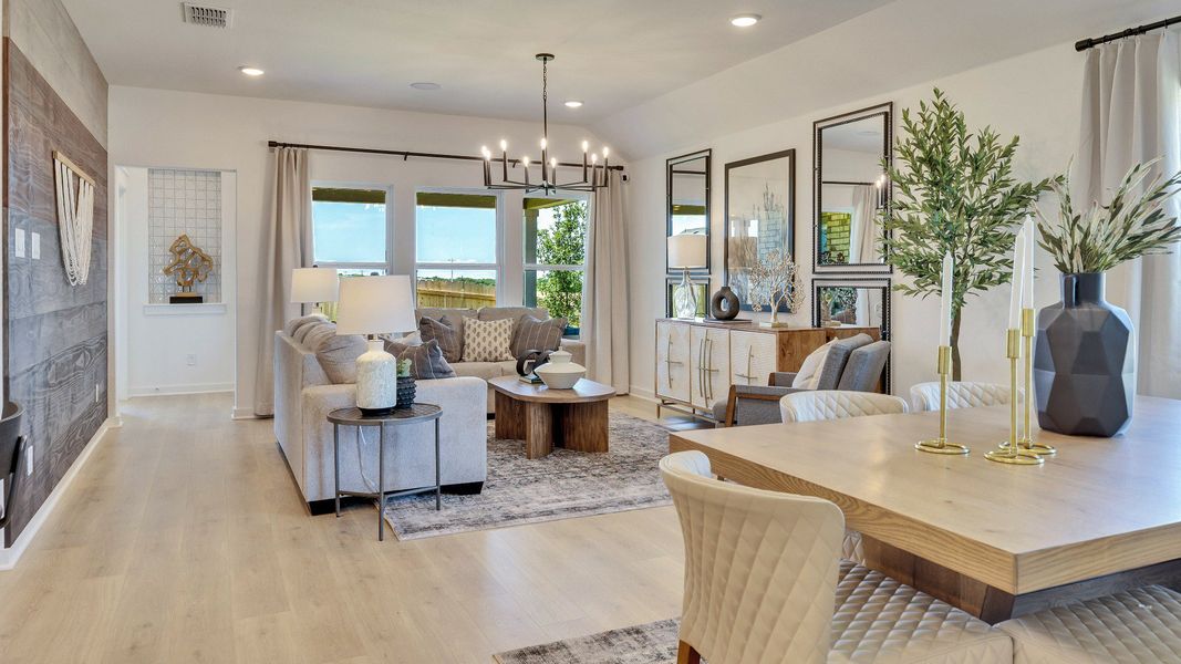 Model home photos of similar floorplans, not pictures of actual home.