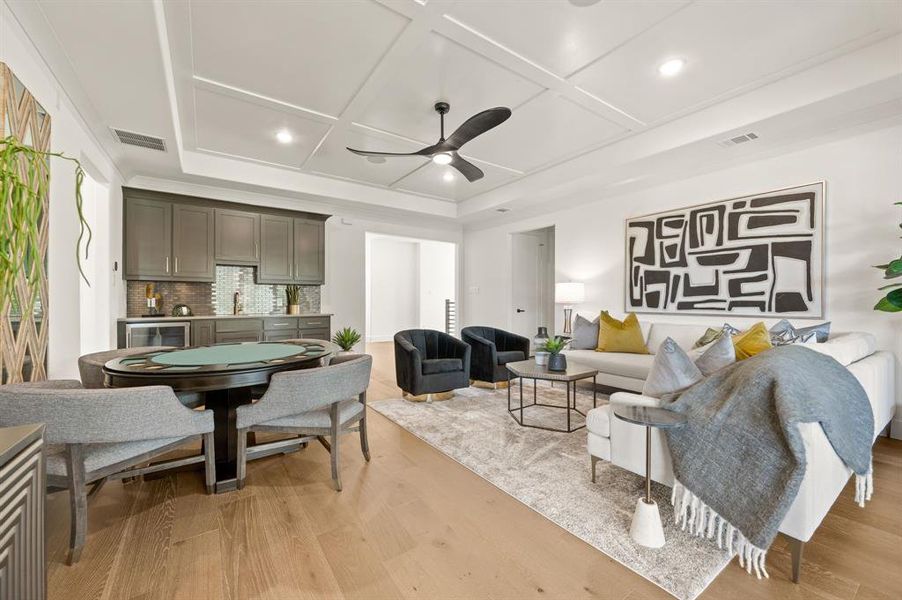 Furnished interior view inside a new home in The Resort on Eagle Mt. Lake, Fort Worth (Image 27).