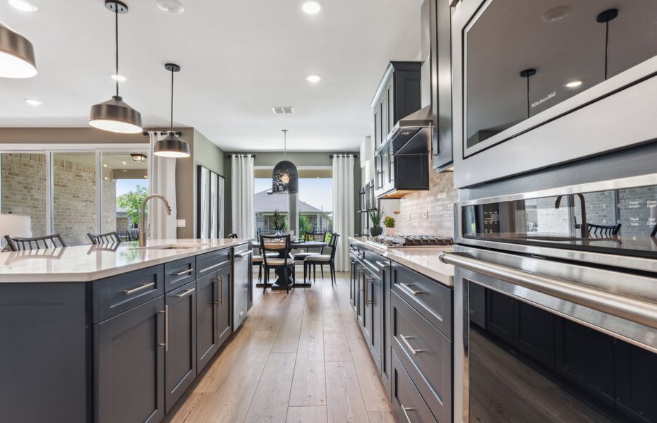 Spacious kitchen with abundant cabinet space