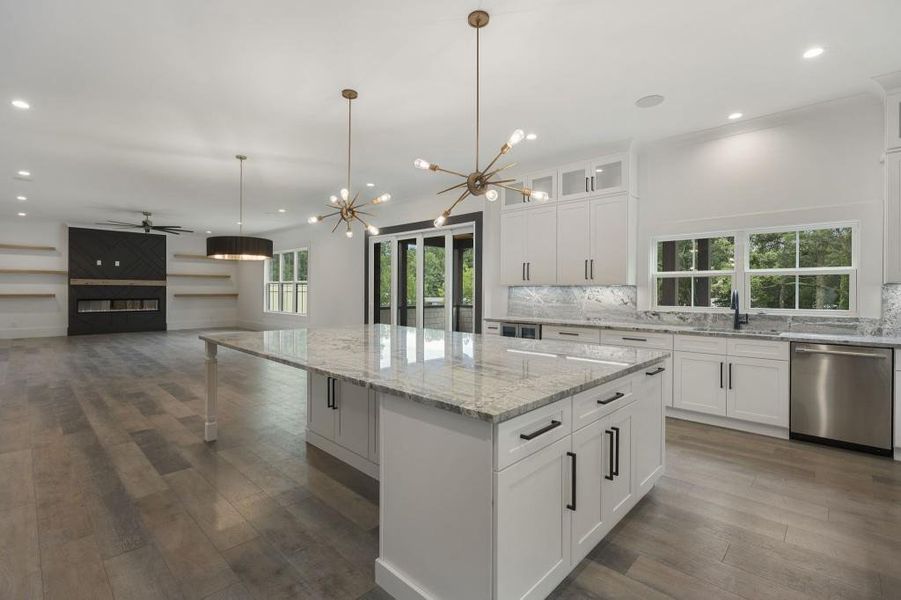 Furnished interior view inside a new home in , Buford (Image 9).
