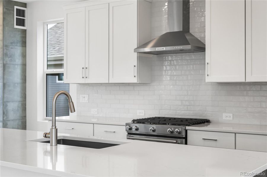 Furnished interior view inside a new home in Tribute at Lyric, Lone Tree (Image 18).