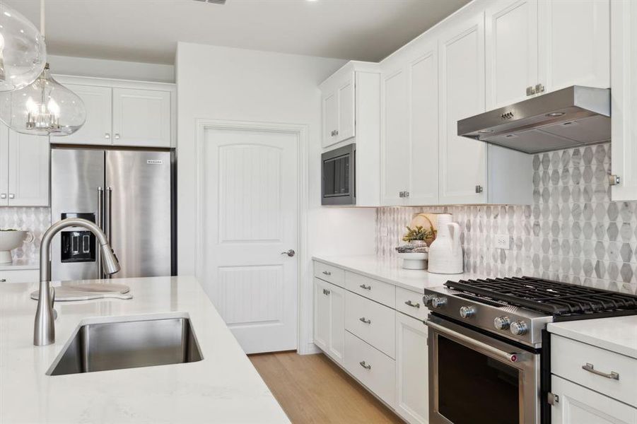 *Model Representation - Abundant cabinet space in kitchen