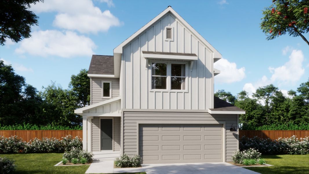 Representative exterior photo of a completed home built from the Jack by Risewell Homes in Lariat, Liberty Hill, TX (Image 3).
