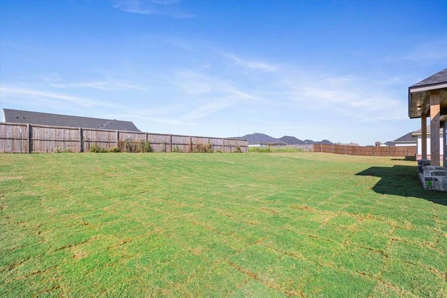 View of fenced backyard View of fenced backyard
