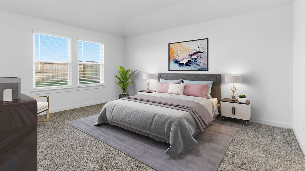 Furnished interior view inside a new home in Evergreen, Rosenberg (Image 14).
