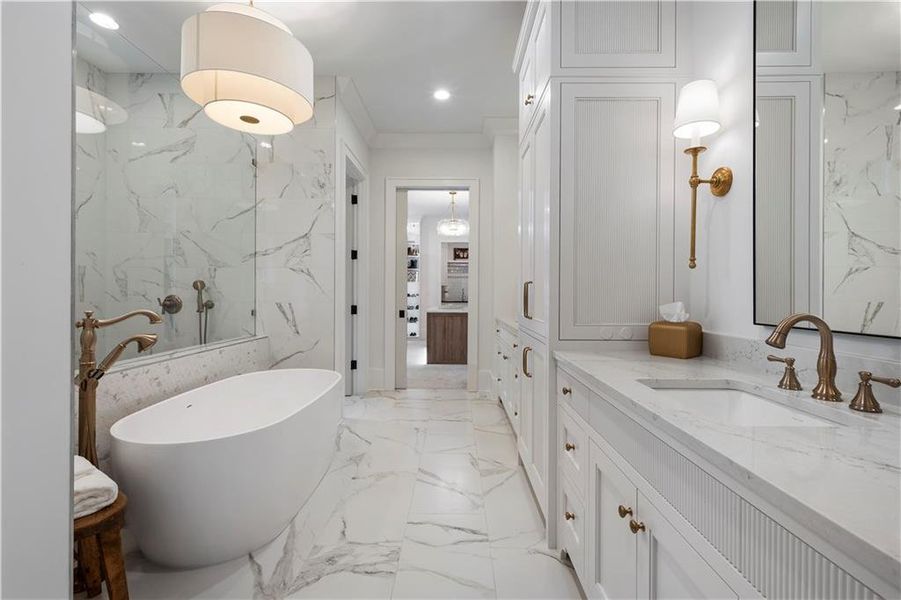 Furnished interior view inside a new home in , Alpharetta (Image 48).