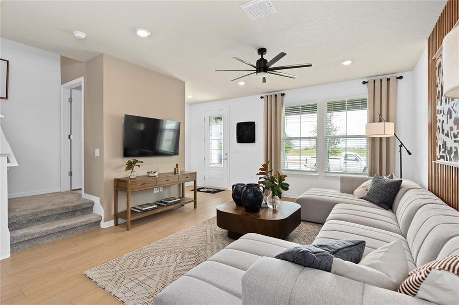 Furnished interior view inside a new home in EverBe, Orlando (Image 6).