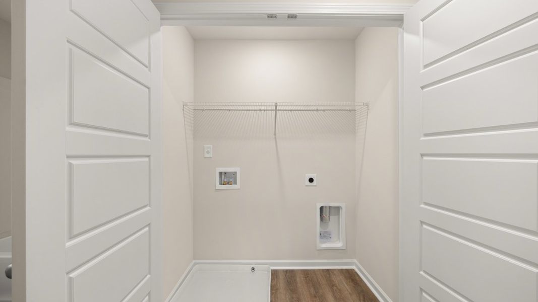 Spacious, unfurnished interior of a new home in The Gables at Agricultural Village, Perry (Image 23). Spacious, unfurnished interior of a new home in The Gables at Agricultural Village, Perry (Image 23).