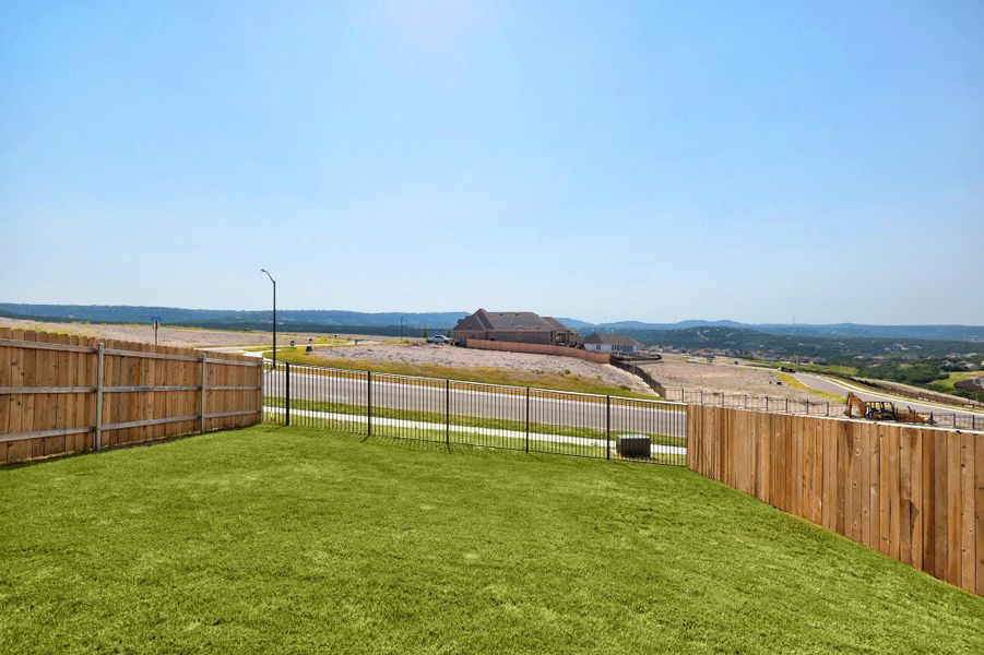 Front exterior of a new home in Lakeside at Tessera, Lago Vista, TX, highlighting curb appeal (Image 18).