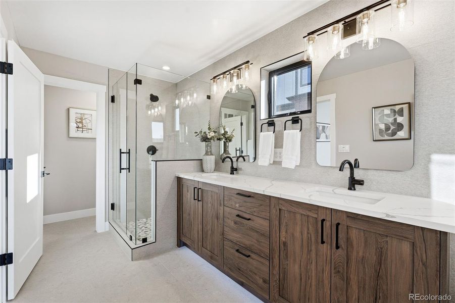 Furnished interior view inside a new home in , Denver (Image 36). Furnished interior view inside a new home in , Denver (Image 36).