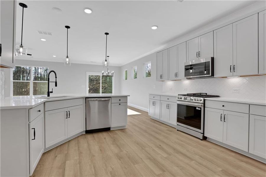 Furnished interior view inside a new home in Villas at Dawsonville, Dawsonville (Image 8). Furnished interior view inside a new home in Villas at Dawsonville, Dawsonville (Image 8).