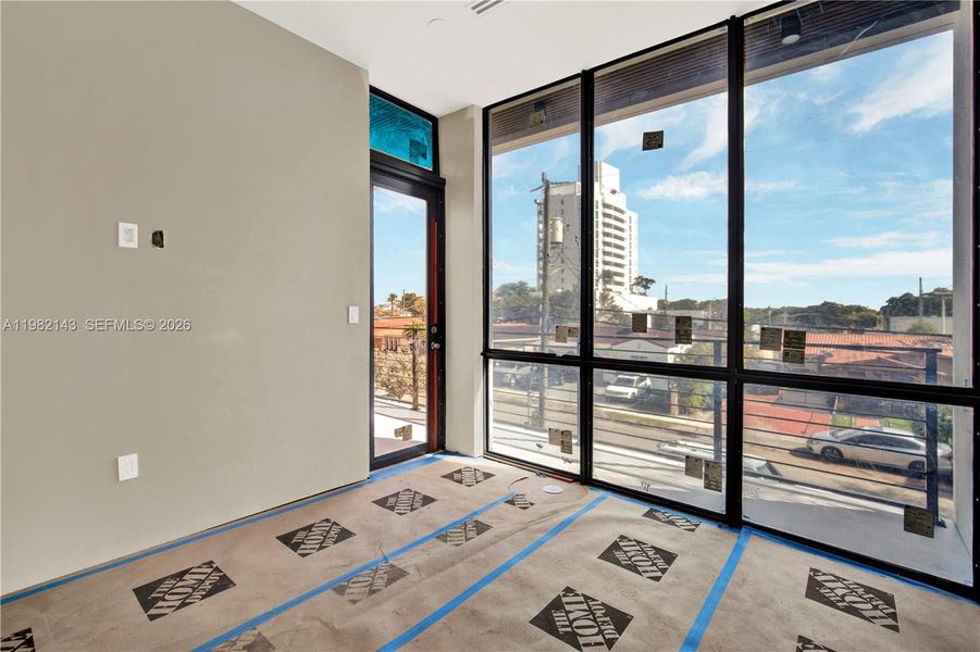 In suite with balcony facing front of the property. In suite with balcony facing front of the property.