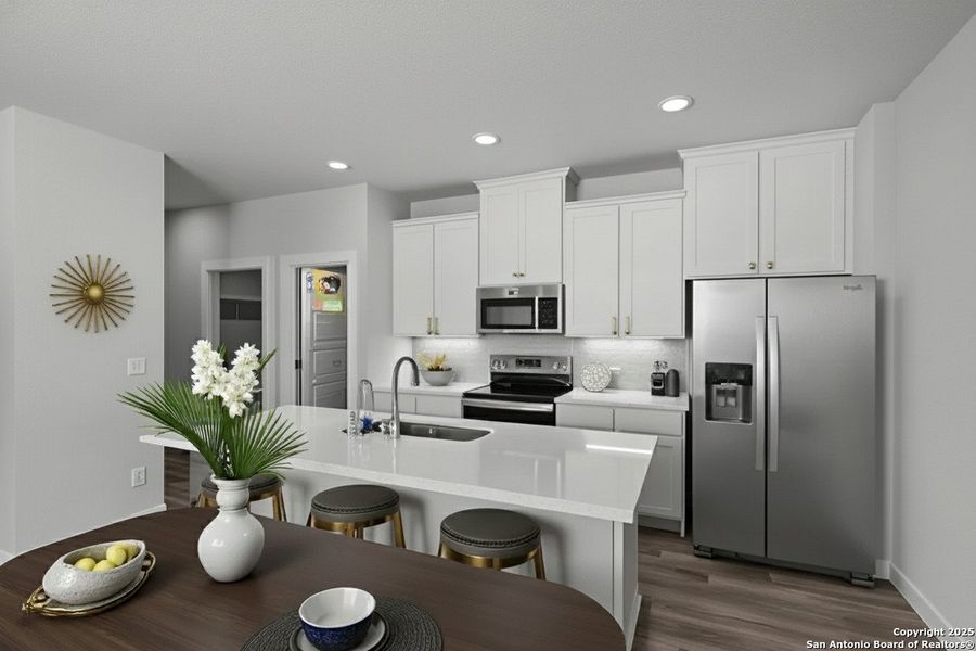 Furnished interior view inside a new home in Highland Ridge, New Braunfels (Image 3).