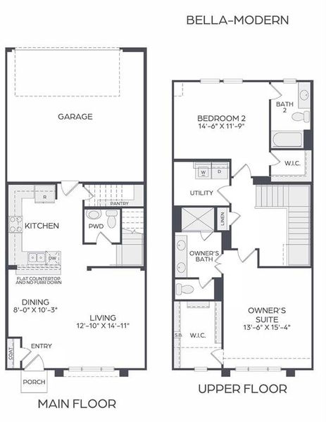 Whether you are just starting out or right sizing, our Bella floor plan offers the perfect combination of space and style!