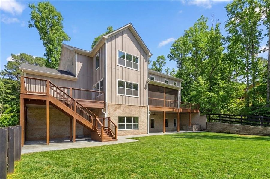 Front exterior of a new home in , Alpharetta, GA, highlighting curb appeal (Image 30).