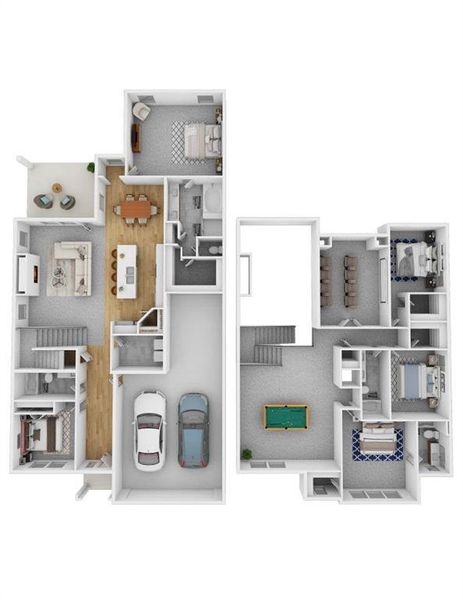 2D floor plan layout of this home in Clearview Ranch, Royse City, TX (Image 4).