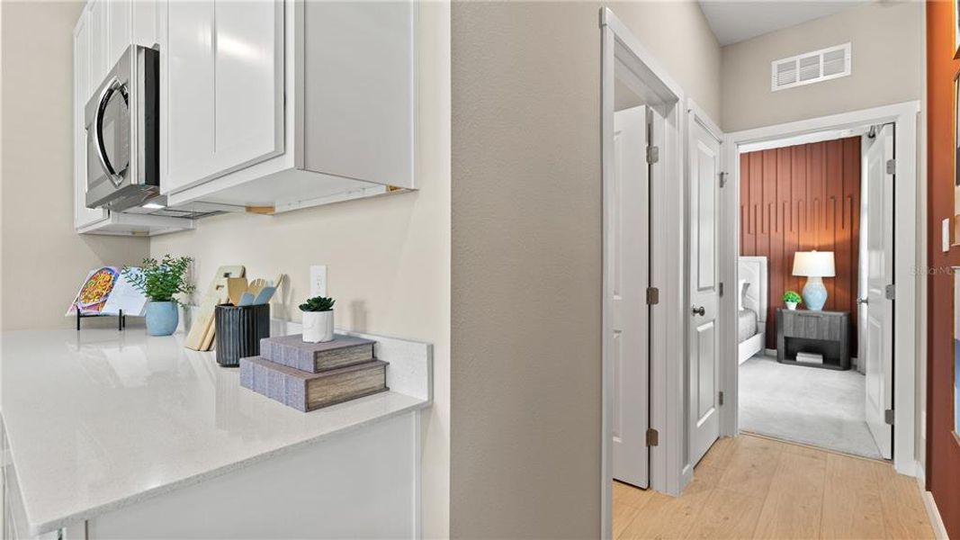 Furnished interior view inside a new home in , Clermont (Image 10).