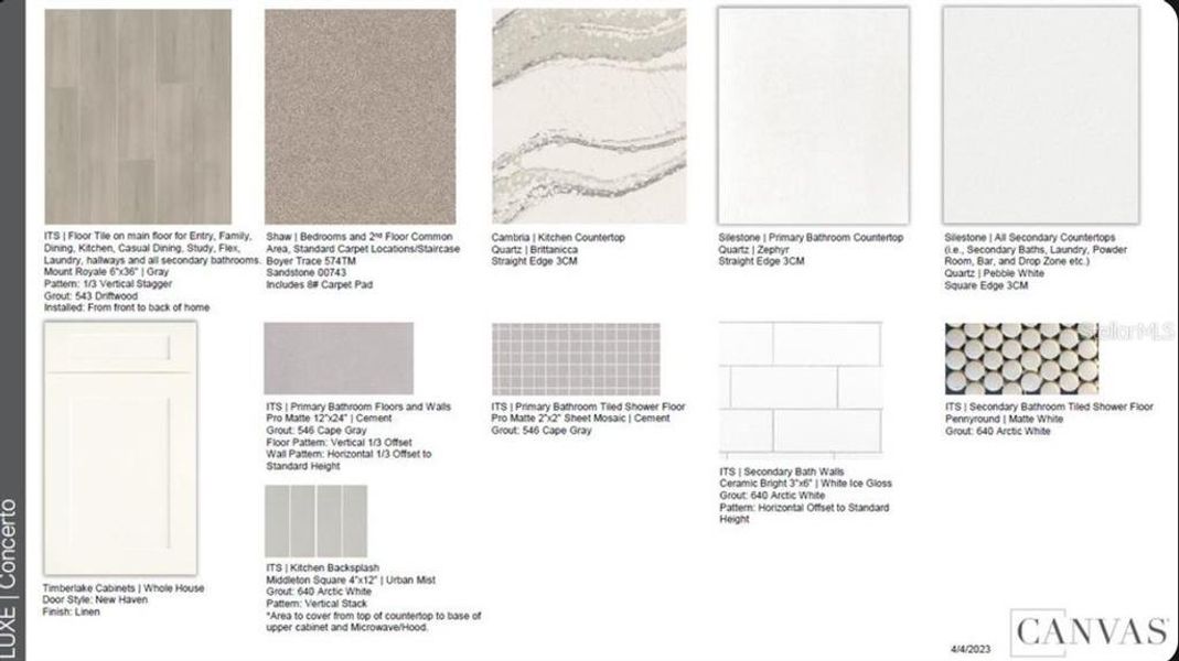 Sample of building materials used in homes in Esplanade at Westview, Kissimmee (Image 16).