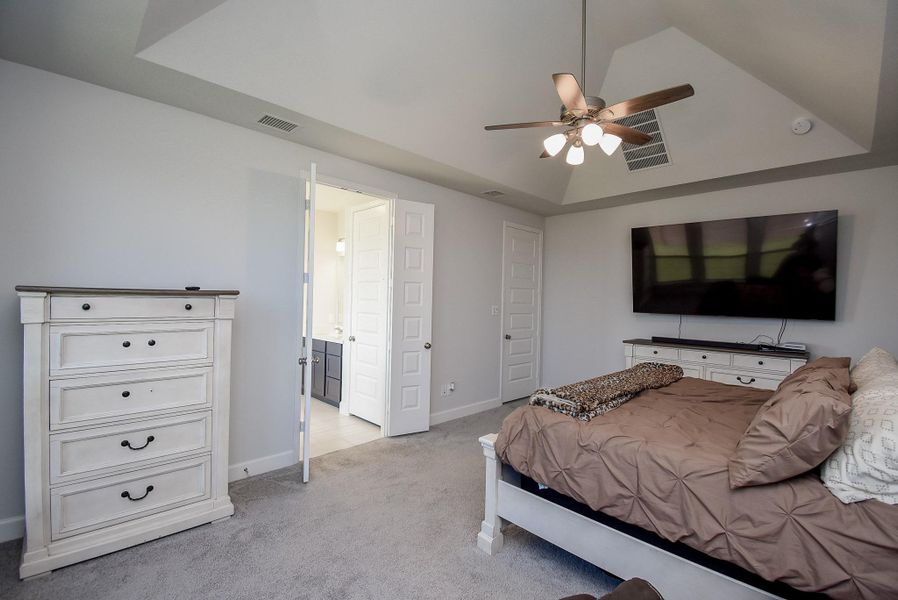 Furnished interior view inside a new home in Marvida, Cypress (Image 10).