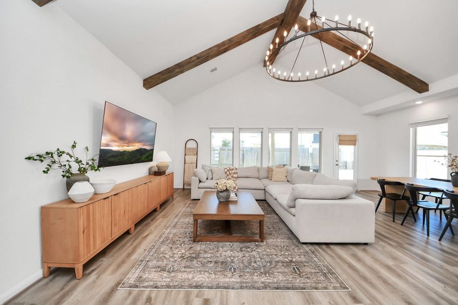 Furnished interior view inside a new home in Kings Mill, Kingwood (Image 15).