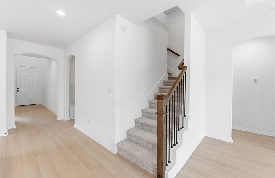 Spacious, unfurnished interior of a new home in West Cypress Hills, Spicewood (Image 62).