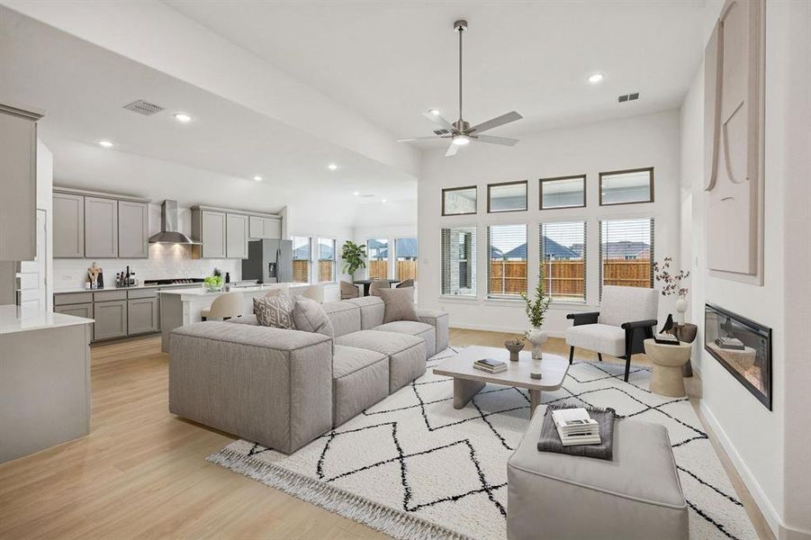 Open Floor Plan in the Gilmour II home plan by Trophy Signature Homes – REPRESENTATIVE PHOTO Open Floor Plan in the Gilmour II home plan by Trophy Signature Homes – REPRESENTATIVE PHOTO