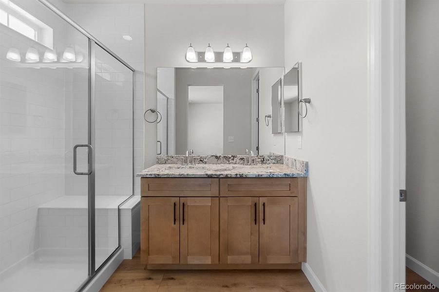 Furnished interior view inside a new home in Rhyolite Ranch, Castle Rock (Image 18).