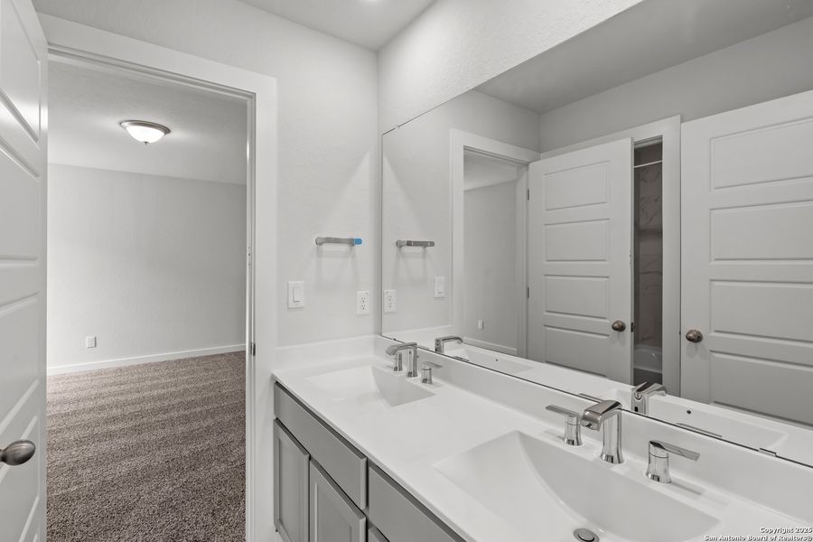 Furnished interior view inside a new home in The Meadows at Hunters Ranch, San Antonio (Image 9).