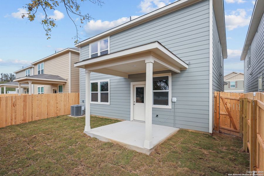 Exterior details and patio area of a home in Senna, Leon Valley (Image 3). Exterior details and patio area of a home in Senna, Leon Valley (Image 3).
