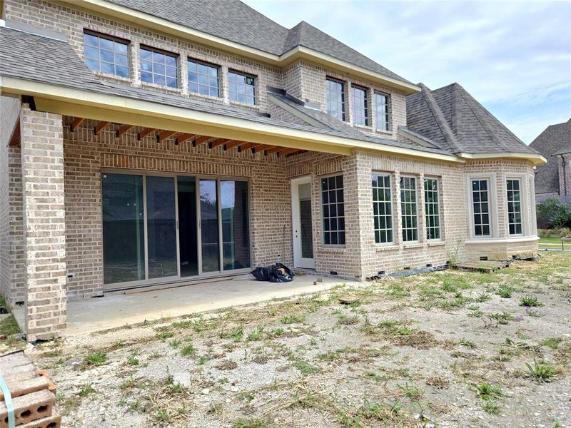 Exterior details and patio area of a home in , Frisco (Image 11). Exterior details and patio area of a home in , Frisco (Image 11).