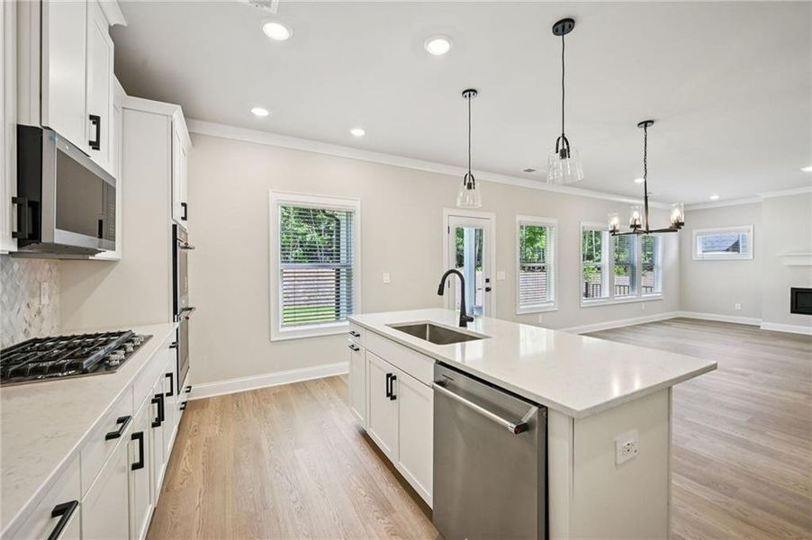 Furnished interior view inside a new home in Vines at Mill Creek - Legacy Series, Braselton (Image 9).
