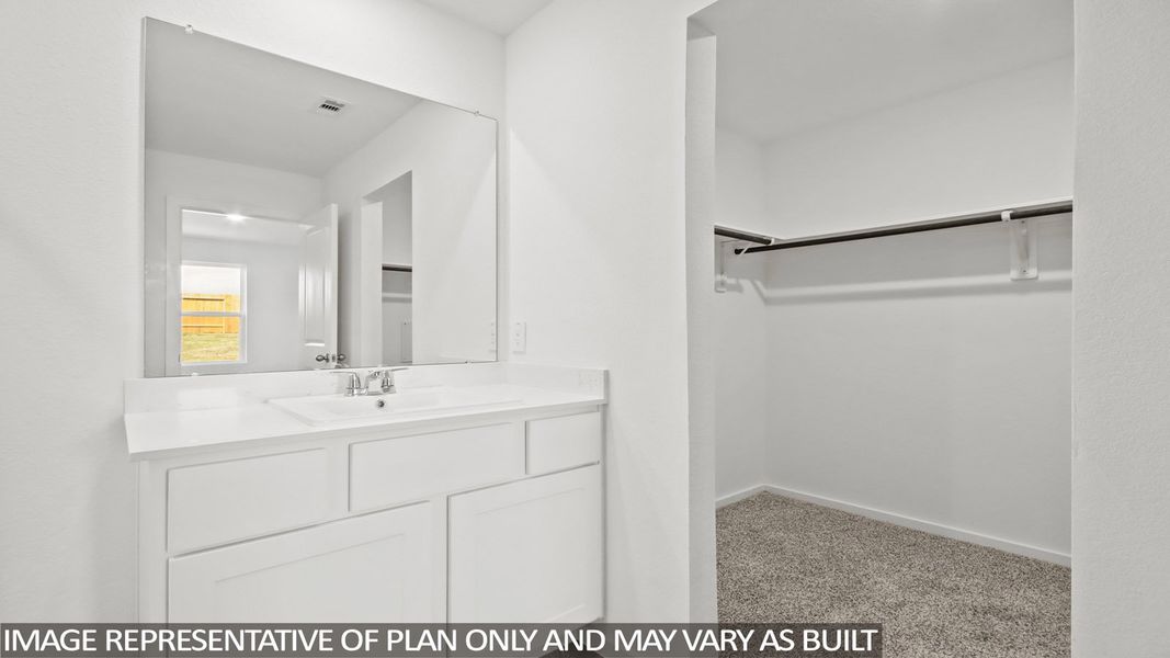 Representative furnished interior of a home built from the Dallas by D.R. Horton in New Waverly Station, New Waverly (Image 8).