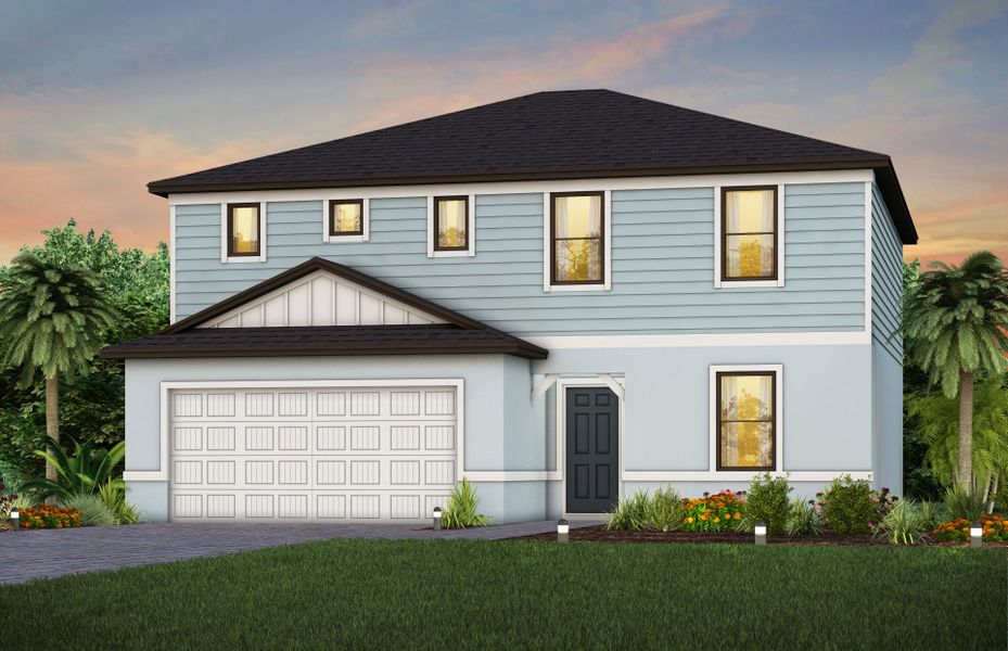 Representative exterior photo of a completed home built from the Thompson by Centex in Caloosa Cove, Labelle, FL (Image 2). Representative exterior photo of a completed home built from the Thompson by Centex in Caloosa Cove, Labelle, FL (Image 2).