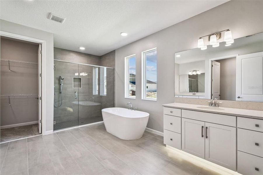 Furnished interior view inside a new home in Hawk's Overlook, Oviedo (Image 16). Furnished interior view inside a new home in Hawk's Overlook, Oviedo (Image 16).