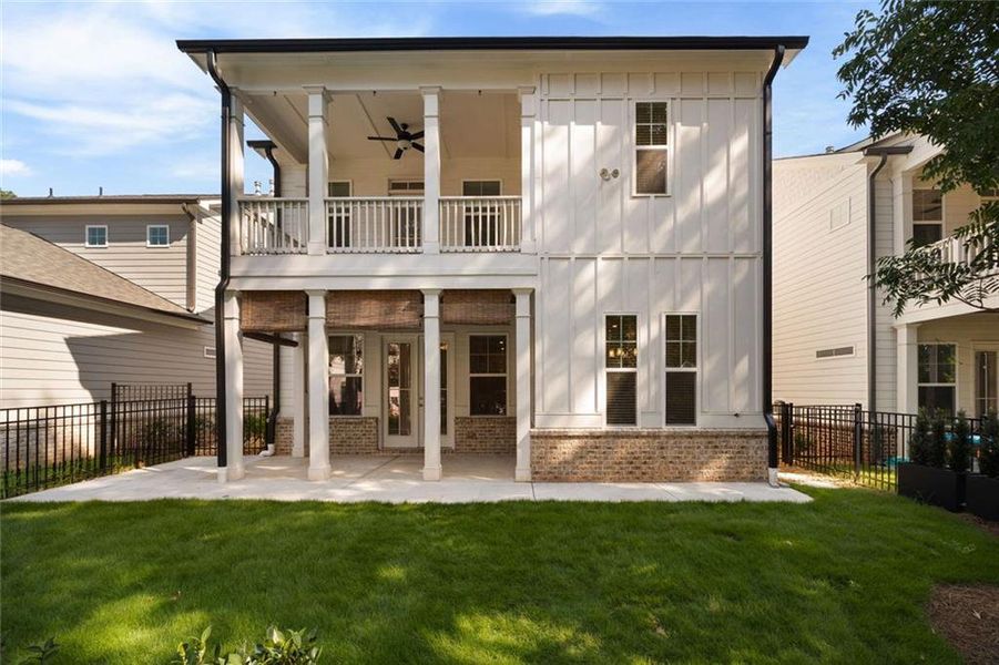Exterior details and patio area of a home in , Marietta (Image 35). Exterior details and patio area of a home in , Marietta (Image 35).