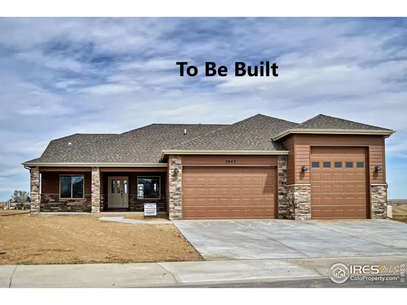 Front exterior of a new home in , Johnstown, CO, highlighting curb appeal (Image 1).