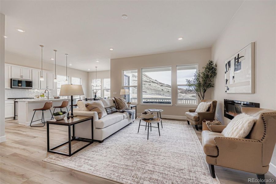 Furnished interior view inside a new home in Hillside at Castle Rock, Castle Rock (Image 13).