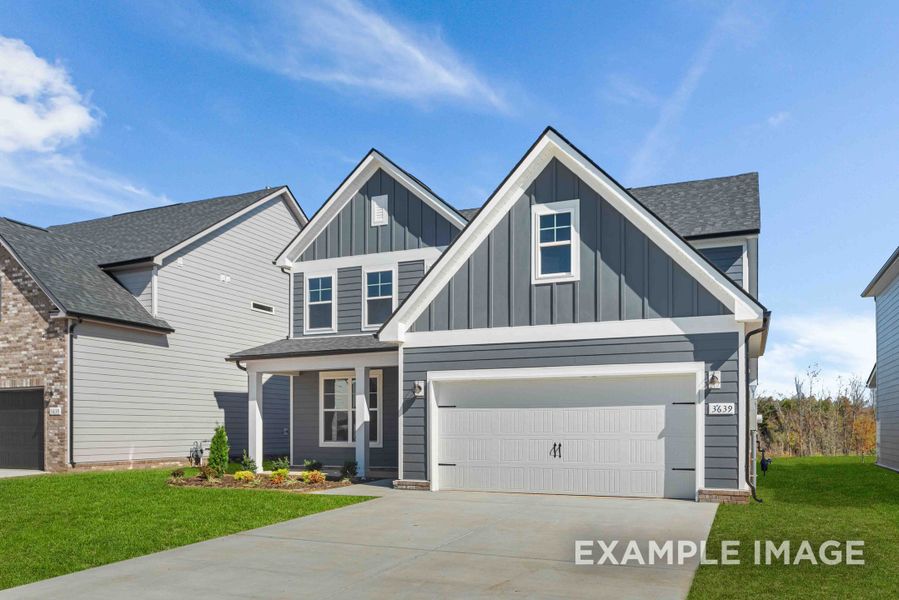 Representative exterior photo of a completed home built from the The Ash A by Davidson Homes LLC in Calista Farms, White House, TN (Image 23). Representative exterior photo of a completed home built from the The Ash A by Davidson Homes LLC in Calista Farms, White House, TN (Image 23).