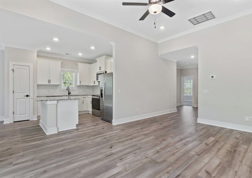 Spacious and open layout