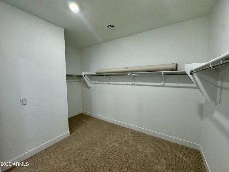 Primary closet