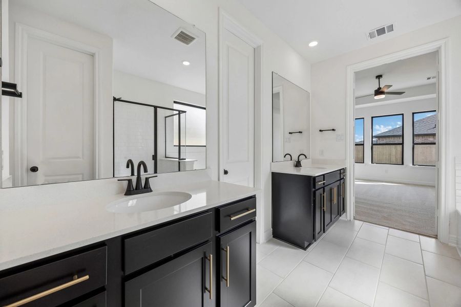 Furnished interior view inside a new home in Westland Ranch, League City (Image 6).