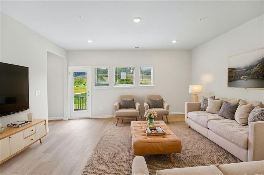 Furnished interior view inside a new home in Hemingway - Highland Series, Cumming (Image 7).