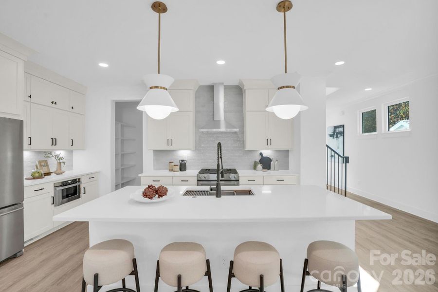 Furnished interior view inside a new home in , Charlotte (Image 8).
