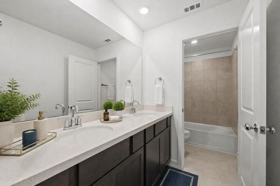 Bathroom. Virtually staged. Bathroom. Virtually staged.