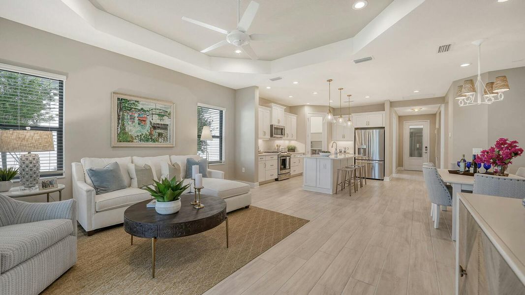 Furnished interior view inside a new home in Vistera of Venice Real Estate and Homes for Sale in Venice, FL - Neal Communities, Nokomis (Image 12). Furnished interior view inside a new home in Vistera of Venice Real Estate and Homes for Sale in Venice, FL - Neal Communities, Nokomis (Image 12).