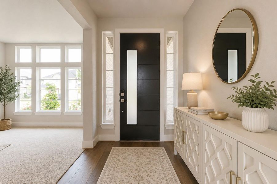 Furnished interior view inside a new home in , Richmond (Image 18).