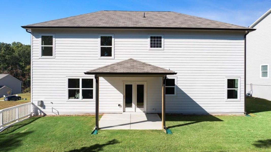 Exterior details and patio area of a home in Falcon Landing, Gainesville (Image 18).