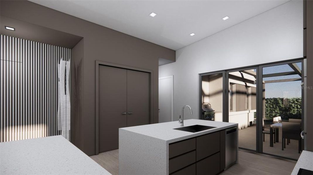 Furnished interior view inside a new home in , Sarasota (Image 15).